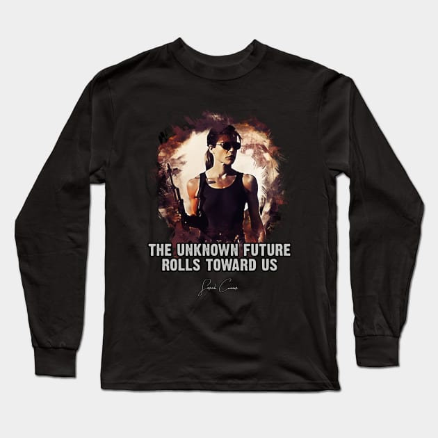 The Unknown Future - Sarah Connor Long Sleeve T-Shirt by Naumovski